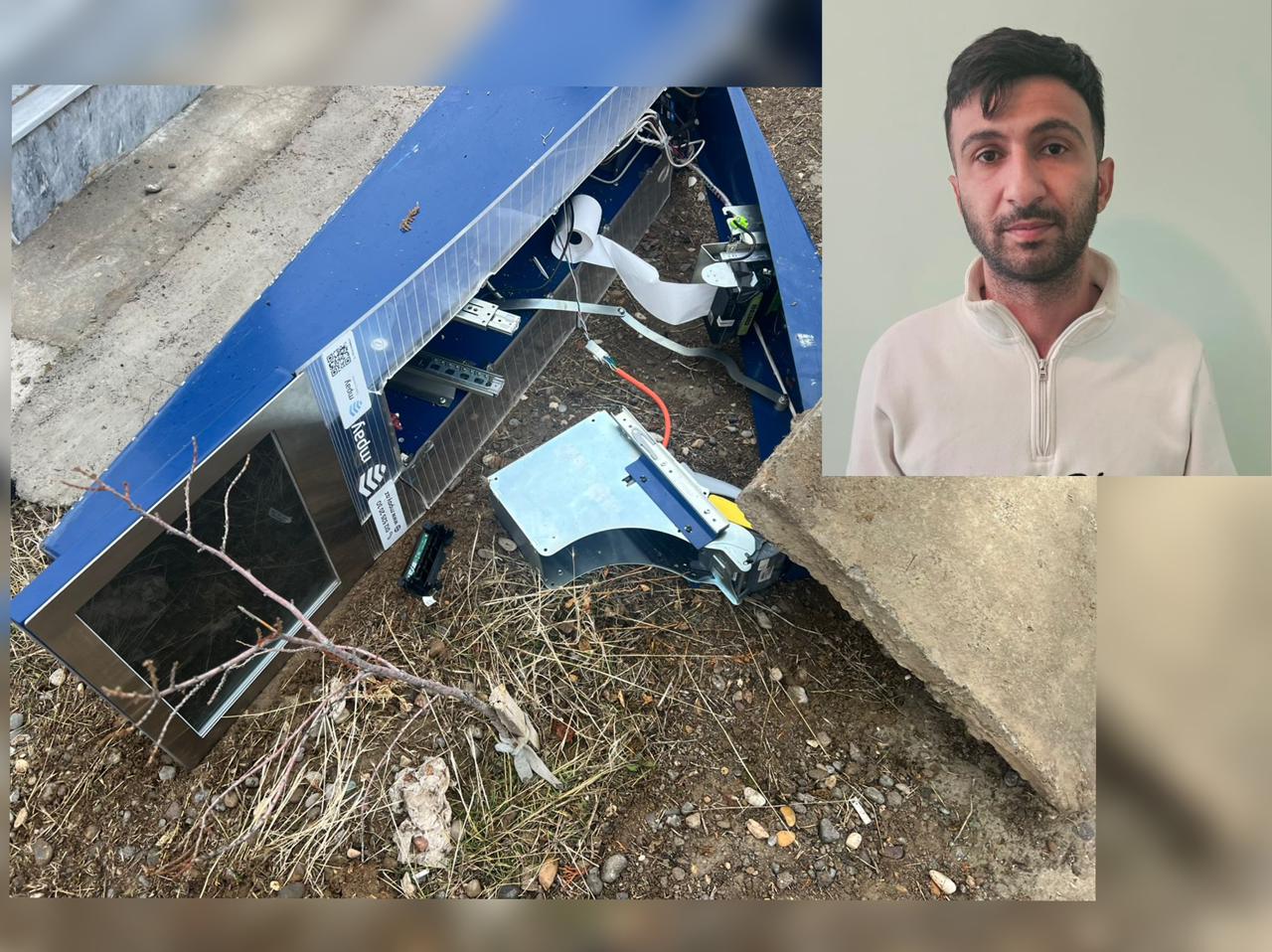 В Нахчыване задержан мужчина, похитивший платежный терминал с 9,5 тыс. манатов