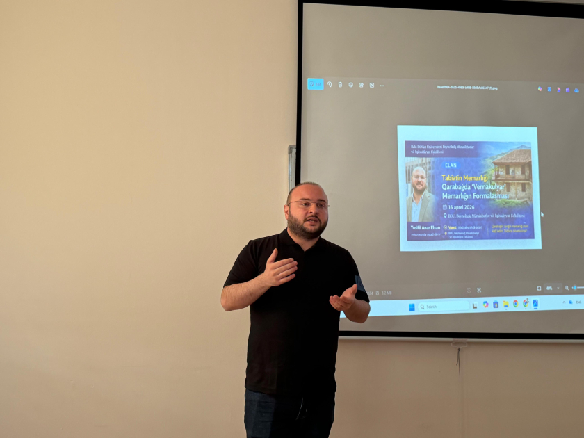 Архитектура природы: формирование вернакулярной архитектуры в Карабахе&raquo; - мастер-класс в БГУ