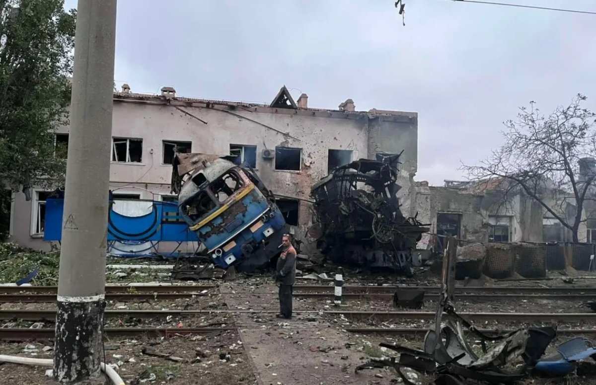 В Киеве повреждено железнодорожное депо