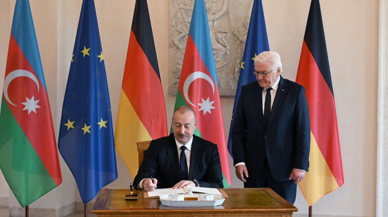 В Берлине состоялась встреча Президента Ильхама Алиева и Президента Германии Франка-Вальтера Штайнмайера один на один