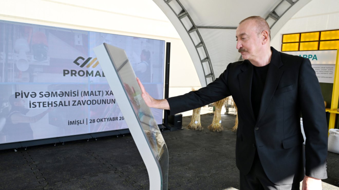 В Имишли сдано в эксплуатацию предприятие по переработке ячменя ООО Promalt