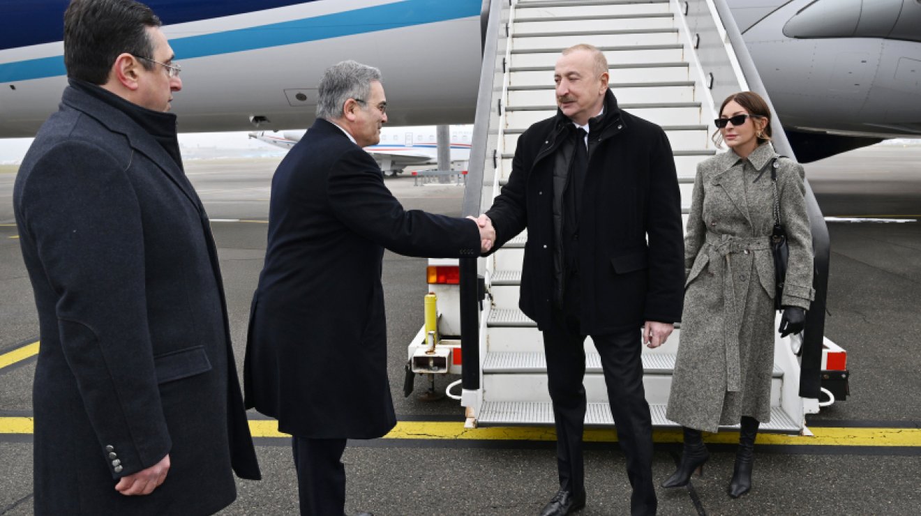 Ильхам Алиев прибыл в Швейцарию для участия в ежегодном заседании Всемирного экономического форума