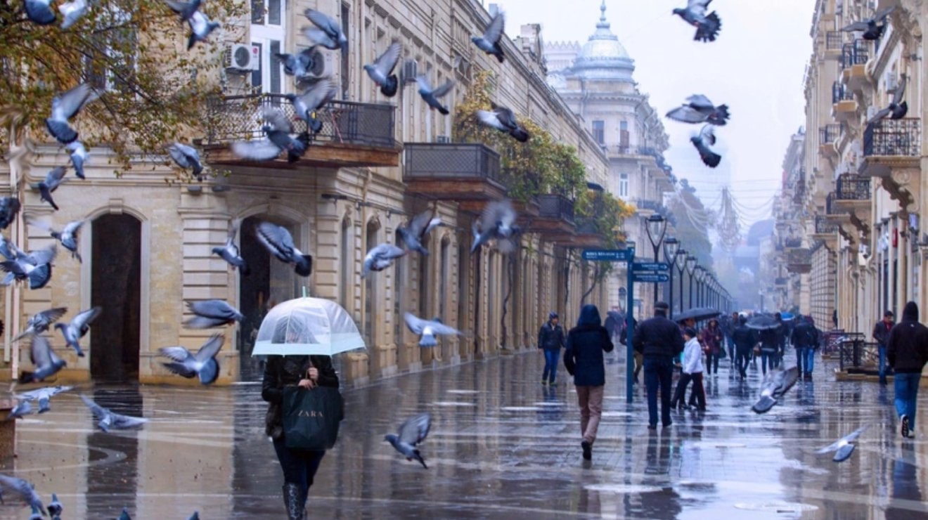 В Баку ожидается дождь, в районах - снег