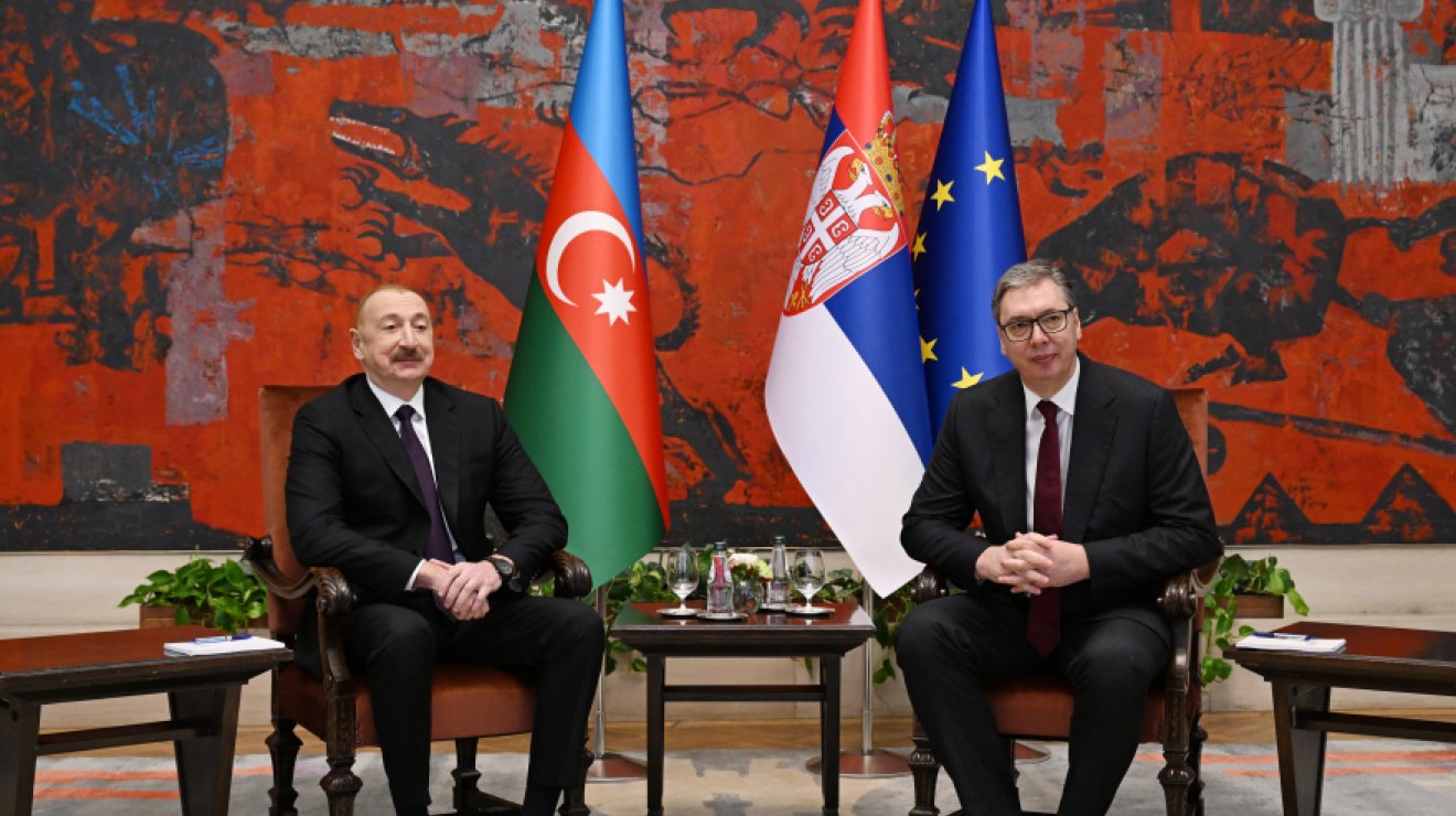 В Белграде состоялась встреча Президента Ильхама Алиева с Президентом Сербии Александаром Вучичем один на один