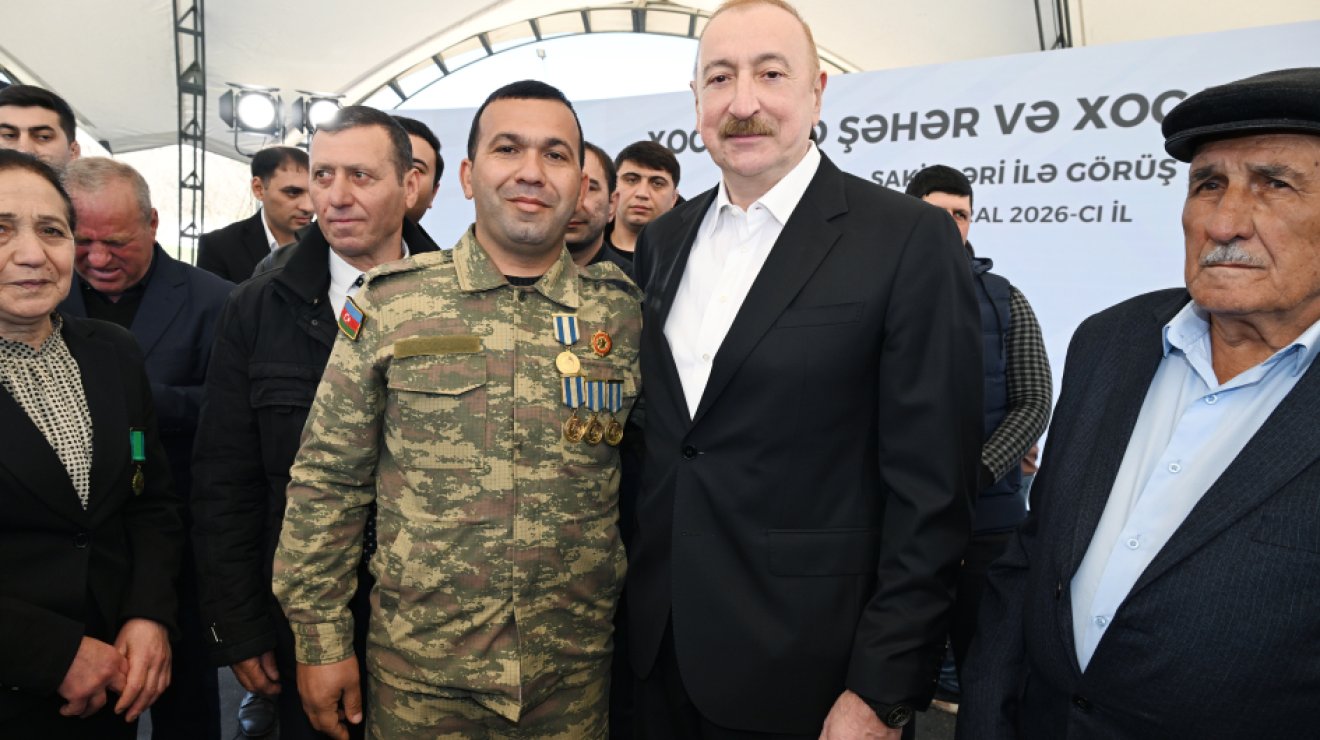 Президент Ильхам Алиев встретился с жителями города Ходжавенд и села Ходжавенд