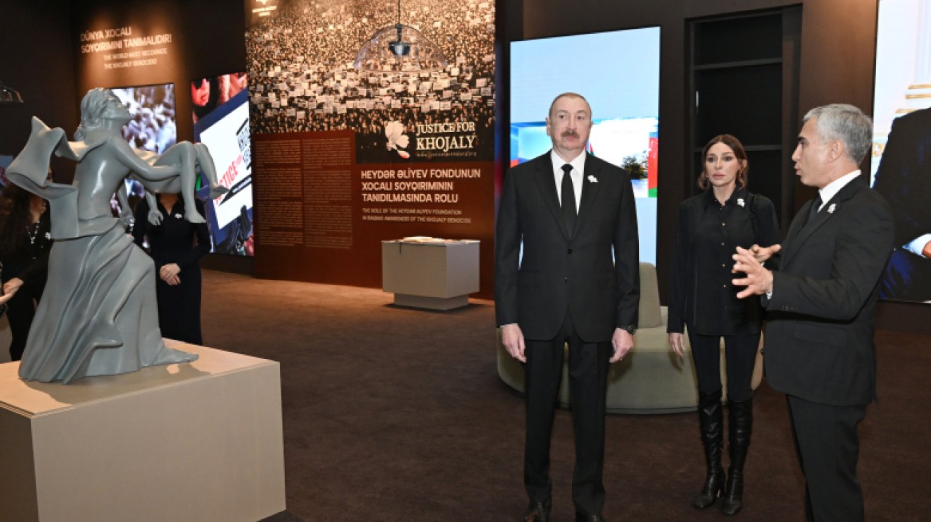 Президент Ильхам Алиев принял участие в открытии Мемориала жертвам Ходжалинского геноцида