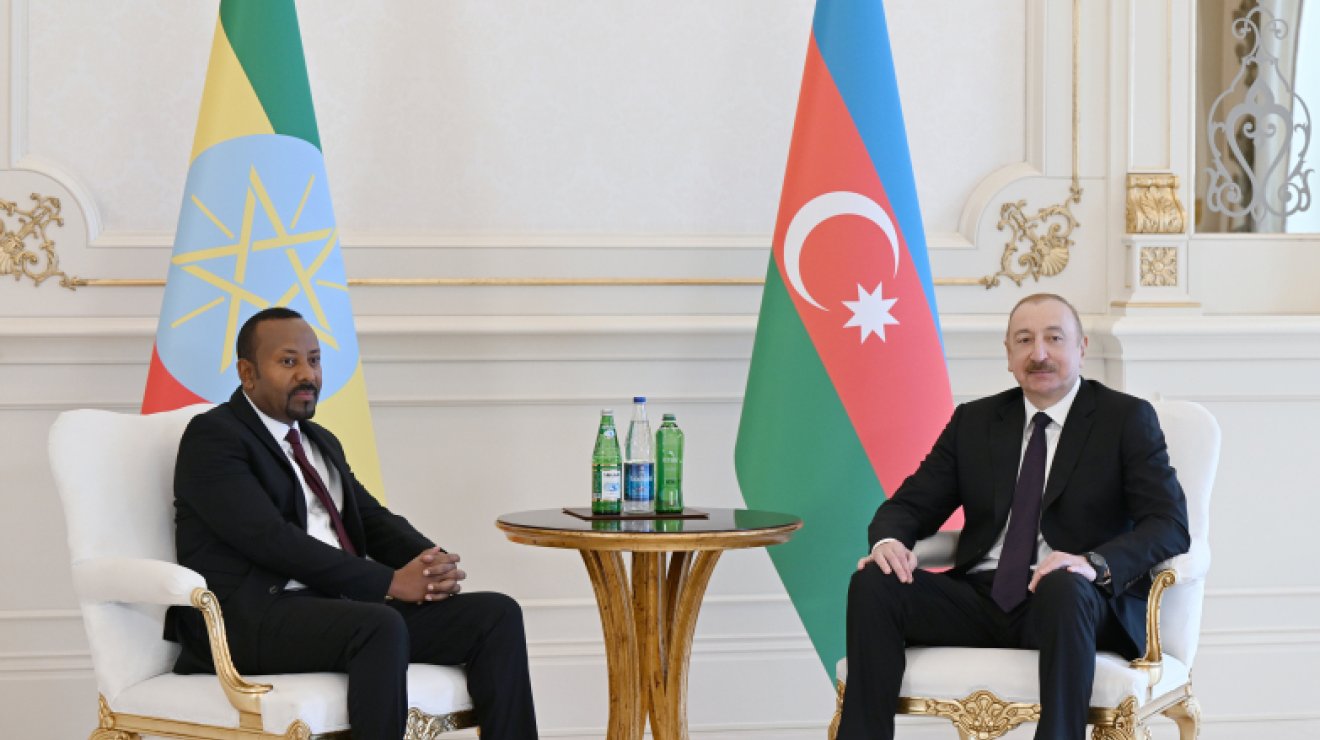Состоялась встреча Президента Ильхама Алиева с Премьер-министром Эфиопии один на один