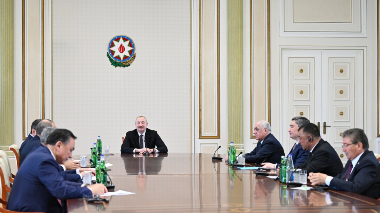 Президент Ильхам Алиев принял участников встречи глав правительств государств-членов Организации тюркских государств