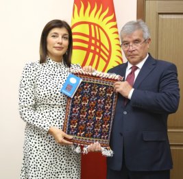 Гюнай Эфендиева встретилась с Государственным секретарем Кыргызстана Суйунбеком Касмамбетовым