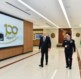 Президент Ильхам Алиев принял участие в открытии новых административных зданий Службы государственной безопасности