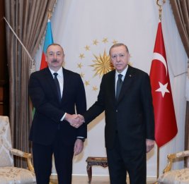 Началась встреча Президента Азербайджана Ильхама Алиева и Президента Турции Реджепа Тайипа Эрдогана один на один  