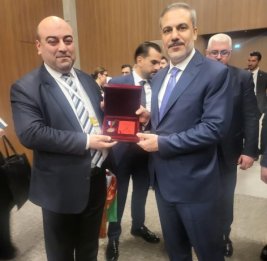 Министр иностранных дел Турецкой Республики Хакан Фидан награжден золотым орденом «Друг Азербайджана»