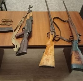 В Ханкенди обнаружены боеприпасы и оружие