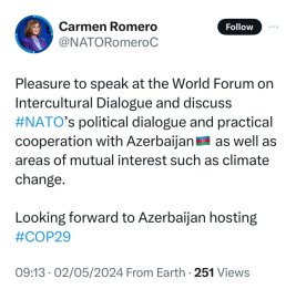 НАТО с позитивным настроем ждет проведения в Азербайджане COP29