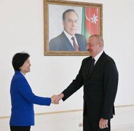 Президент Ильхам Алиев принял заместителя председателя Всекитайского комитета Народного политического консультативного совета Китая  