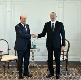 Президент Ильхам Алиев принял в Шуше Президента Турецкой Республики Северного Кипра 