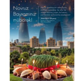 Первый вице-президент Мехрибан Алиева поделилась публикацией по случаю Новруз байрамы