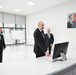 Президент Ильхам Алиев принял участие в открытии подстанции «Ходжалы» и Центра цифрового управления ОАО «Азеришыг»