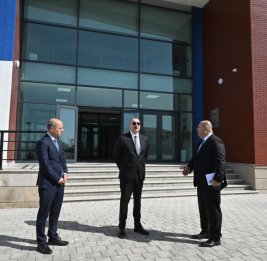 Президент Ильхам Алиев принял участие в открытии здания Кенгерлинской сельской полной средней школы в Агдамском районе