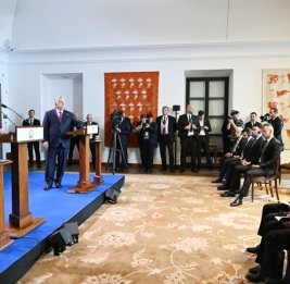 Президент Азербайджана Ильхам Алиев и премьер-министр Венгрии Виктор Орбан выступили с заявлениями для прессы