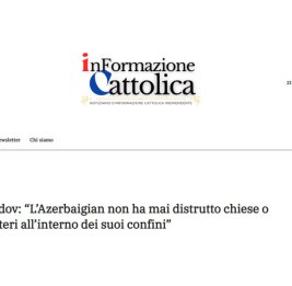В итальянском издании inFormazione Cattolica опубликована статья, разоблачающая армянские исторические фальсификации