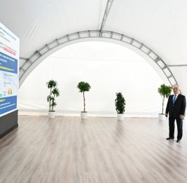 Президент Ильхам Алиев принял участие в открытии гидроэлектростанций «Ашагы Малыбейли» и «Мирик» в Лачине