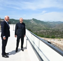 Президент Ильхам Алиев принял участие в открытии комплекса отдыха «Лачин»