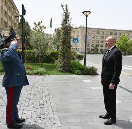 Президент Ильхам Алиев принял участие в открытии нового административного здания Государственного таможенного комитета