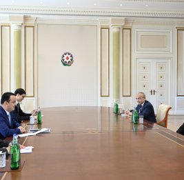 Президент Ильхам Алиев принял министра инвестиций, промышленности и торговли Узбекистана