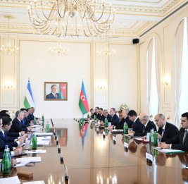 В Баку проходит второе заседание Азербайджано-Узбекского Высшего межгосударственного совета