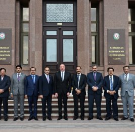 Президент Ильхам Алиев принял делегацию во главе с председателем Национальной ассамблеи Пакистана