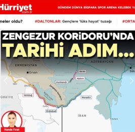 Газета Hürriyet: Начало строительства ж/д линии Карс – Нахчыван станет историческим шагом на пути к Зангезурскому коридору