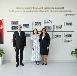Вице-президент Фонда Гейдара Алиева Лейла Алиева приняла участие в открытии яслей-детских садов, построенных в Шамахы