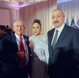 Президент Ильхам Алиев и первая леди Мехрибан Алиева приняли участие в официальном приеме по случаю 80-й сессии Генеральной Ассамблеи ООН