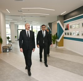 Президент Ильхам Алиев принял участие в открытии Евлахского Олимпийского спортивного комплекса