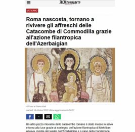 Итальянская газета написала о реставрации Азербайджаном важных исторических памятников в Ватикане