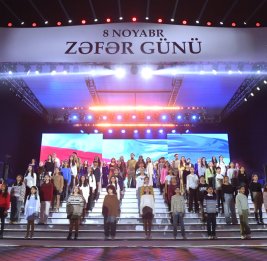 В Баку прошли торжественный праздничный концерт и салют по случаю 8 Ноября – Дня Победы