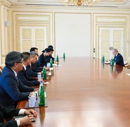 Президент Ильхам Алиев принял делегацию китайской компании China Datang Corporation Ltd.