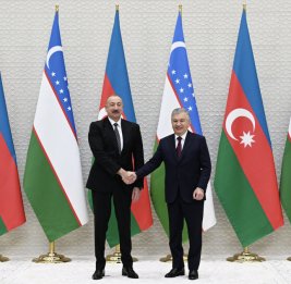 В Ташкенте состоялась встреча Президента Азербайджана Ильхама Алиева с Президентом Узбекистана в формате один на один