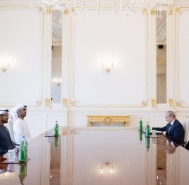 Президент Ильхам Алиев принял руководителей ряда компаний Объединенных Арабских Эмиратов