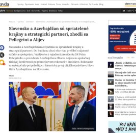 Визит Президента Азербайджана в Словакию − в центре внимания зарубежных СМИ