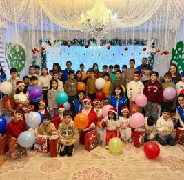 По инициативе Лейлы Алиевой в Гянджинском детском доме состоялось новогоднее мероприятие