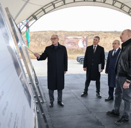 Ознакомление с деятельностью горноперерабатывающего комплекса &laquo;Демирли&raquo; в селе Джанйатаг Агдеринского района