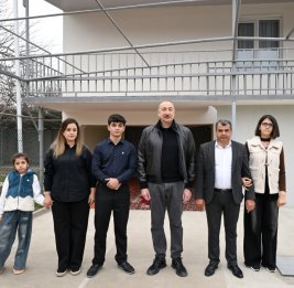 Президент Ильхам Алиев ознакомился с работами, проделанными в селе Ашагы Оратаг Агдеринского района