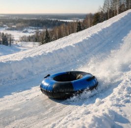 Две россиянки погибли при столкновении тюбинга с машиной