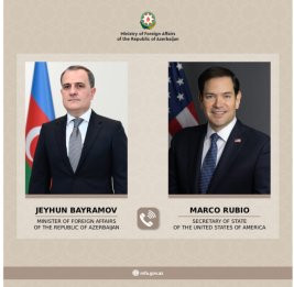 Джейхун Байрамов и Марко Рубио обсудили процесс нормализации отношений между Азербайджаном и Арменией