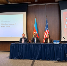 В Американском университете почтили память шехидов 20 Января