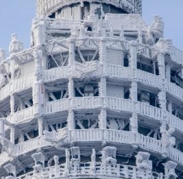 Останкинская телебашня покрылась льдом из-за похолодания в Москве