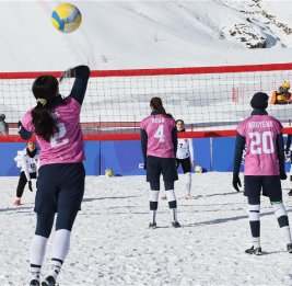 Завершён Кубок Азербайджана по снежному волейболу