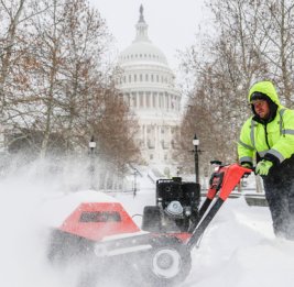 Снежный коллапс в США
